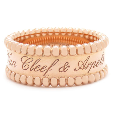 ヴァンクリーフアーペル Van Cleef & Arpels ペルレ シニアチュール VCARN32455 ピンクゴールド K18PG #55(JP15) リング 指輪 750PG 18金 14.5号