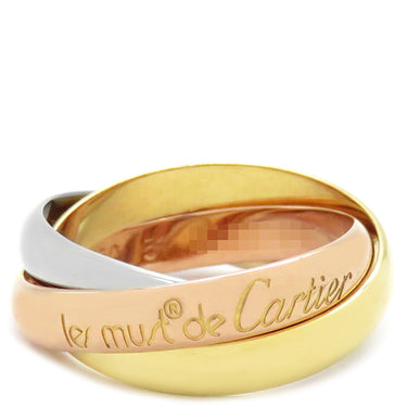 カルティエ Cartier トリニティ クラシック ホワイトゴールドXイエローゴールドXピンクゴールド K18WG K18YG K18PG #51(JP11) リング 指輪 3連 3カラー 9.5号