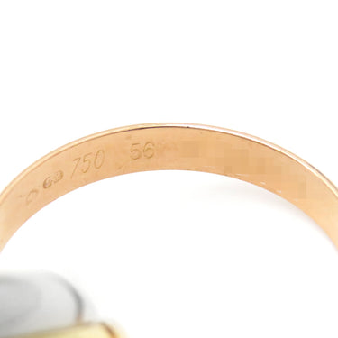 カルティエ Cartier トリニティ クラシック ホワイトゴールドXイエローゴールドXピンクゴールド K18WG K18YG K18PG #56(JP16) リング 指輪 3連 3カラー 15号
