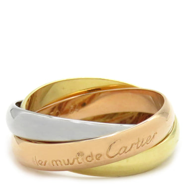 カルティエ Cartier トリニティ クラシック ホワイトゴールドXイエローゴールドXピンクゴールド K18WG K18YG K18PG #54(JP14) リング 指輪 3連 3カラー 13.5号
