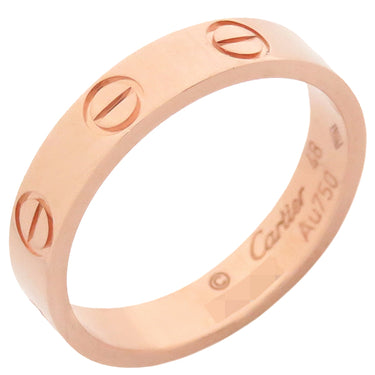 カルティエ Cartier ミニ ラブリング B4085200 ピンクゴールド K18PG #48(JP8) リング 指輪 Au750 18金 8号