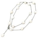 ノンブランド NON BRAND バロックパール ホワイト パール メタル ネックレス 淡水パール