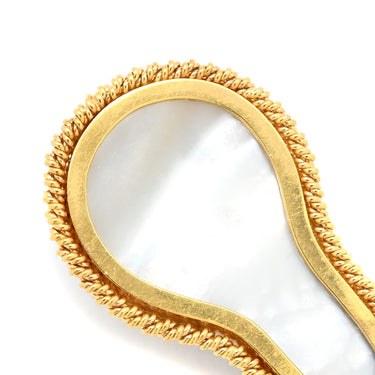 ノンブランド NON BRAND マベパール イエローゴールド K18YG パール ペンダントトップ ハーフパール ネックレストップ