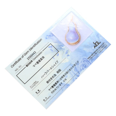 ノンブランド NON BRAND マベパール イエローゴールド K18YG パール ペンダントトップ ハーフパール ネックレストップ