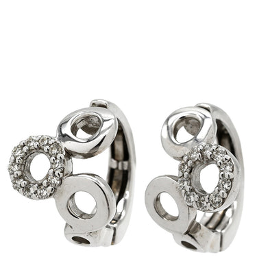 ノンブランド NON BRAND ダイヤモンド ホワイトゴールド K18WG ダイヤモンド イヤリング クリップ