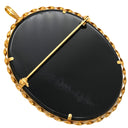 ノンブランド NON BRAND カメオ イエローゴールド K18YG メノウ ブローチ 彫刻 ペンダントトップ