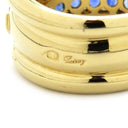 ポアレ Poiray サファイア ダイヤリング サファイアブルー×ダイヤ×イエローゴールド K18YG サファイア ダイヤモンド リング 指輪 K18YG 750  14.5号