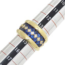 ポアレ Poiray サファイア ダイヤリング サファイアブルー×ダイヤ×イエローゴールド K18YG サファイア ダイヤモンド リング 指輪 K18YG 750  14.5号