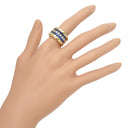 ポアレ Poiray サファイア ダイヤリング サファイアブルー×ダイヤ×イエローゴールド K18YG サファイア ダイヤモンド リング 指輪 K18YG 750  14.5号