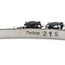 ノンブランド NON BRAND サファイア ダイヤ ペンダント プラチナシルバー Pt900 サファイア ダイヤモンド Pt850(チェーン) ネックレス