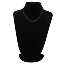 ノンブランド NON BRAND サファイア ダイヤ ペンダント プラチナシルバー Pt900 サファイア ダイヤモンド Pt850(チェーン) ネックレス