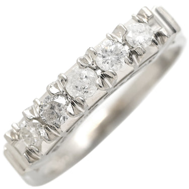 ノンブランド NON BRAND ダイヤリング プラチナシルバー Pt900 ダイヤモンド リング 指輪 5P 5粒 一文字 8.5号