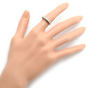 ノンブランド NON BRAND ダイヤリング プラチナシルバー Pt900 ダイヤモンド リング 指輪 5P 5粒 一文字 8.5号