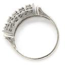 ノンブランド NON BRAND ダイヤリング プラチナシルバー Pt900 ダイヤモンド リング 指輪 5P 5粒 一文字 8.5号