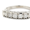 ノンブランド NON BRAND ダイヤリング プラチナシルバー Pt900 ダイヤモンド リング 指輪 5P 5粒 一文字 8.5号