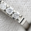 ノンブランド NON BRAND ダイヤリング プラチナシルバー Pt900 ダイヤモンド リング 指輪 5P 5粒 一文字 8.5号