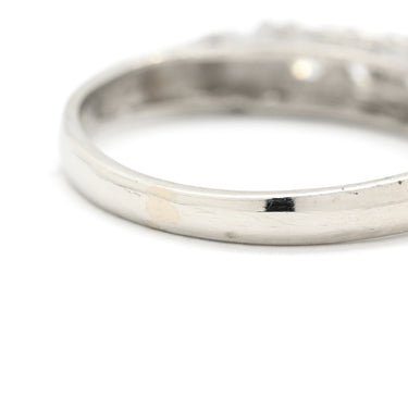 ノンブランド NON BRAND ダイヤリング プラチナシルバー Pt900 ダイヤモンド リング 指輪 5P 5粒 一文字 8.5号