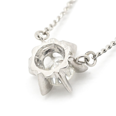 ノンブランド NON BRAND ダイヤペンダント プラチナシルバー Pt ダイヤモンド Pt850(チェーン) ネックレス 1P 1粒