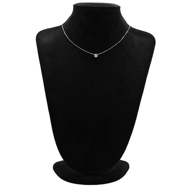 ノンブランド NON BRAND ダイヤペンダント プラチナシルバー Pt ダイヤモンド Pt850(チェーン) ネックレス 1P 1粒