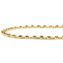 ノンブランド NON BRAND サファイア ダイヤ チェーン イエローゴールド K18YG サファイア ダイヤモンド ネックレス 750 18K