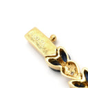 ノンブランド NON BRAND サファイア ダイヤ チェーン イエローゴールド K18YG サファイア ダイヤモンド ネックレス 750 18K