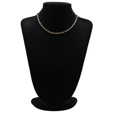 ノンブランド NON BRAND サファイア ダイヤ チェーン イエローゴールド K18YG サファイア ダイヤモンド ネックレス 750 18K