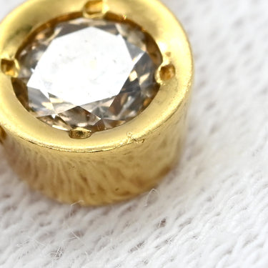 ノンブランド NON BRAND ダイヤペンダント イエローゴールド K18YG ダイヤモンド ネックレス 750 18K 1P 1粒