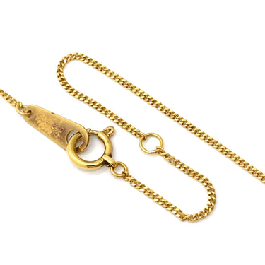 ノンブランド NON BRAND ダイヤペンダント イエローゴールド K18YG ダイヤモンド ネックレス 750 18K 1P 1粒