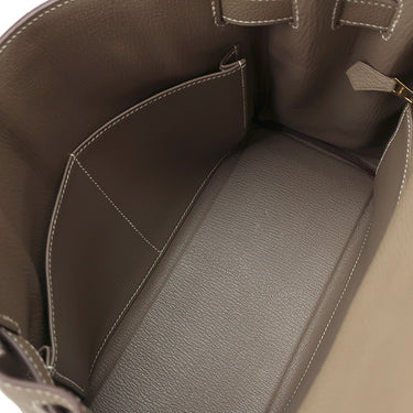 エルメス HERMES ケリー28 内縫い エトゥープ トゴ 2WAYバッグ ゴールド金具 グレージュ ショルダー
