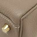 エルメス HERMES ケリー28 内縫い エトゥープ トゴ 2WAYバッグ ゴールド金具 グレージュ ショルダー