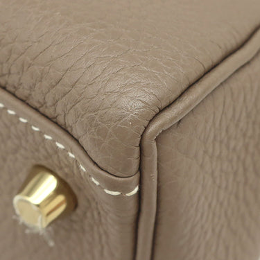 エルメス HERMES ケリー28 内縫い エトゥープ トゴ 2WAYバッグ ゴールド金具 グレージュ ショルダー