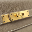 エルメス HERMES ケリー28 内縫い エトゥープ トゴ 2WAYバッグ ゴールド金具 グレージュ ショルダー