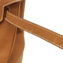 エルメス HERMES バーキン35 ゴールド トゴ ハンドバッグ シルバー金具 茶