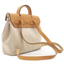 エルメス HERMES エールバッグ アドPM ナチュラル ヴァッシュハンター トワルアッシュ 2WAYバッグ シルバー金具 リュック バックパック 鍵1本欠品