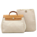 エルメス HERMES エールバッグ アドPM ナチュラル ヴァッシュハンター トワルアッシュ 2WAYバッグ シルバー金具 リュック バックパック 鍵1本欠品