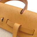 エルメス HERMES エールバッグ アドPM ナチュラル ヴァッシュハンター トワルアッシュ 2WAYバッグ シルバー金具 リュック バックパック 鍵1本欠品