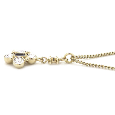 シャネル CHANEL ココマーク ビジュー ゴールド GP ラインストーン ネックレス