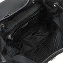 プラダ PRADA Re-Nylon バックパック 1BZ677 ブラック ナイロン リュック・デイパック シルバー金具 黒 TESSUTO VITELO 三角ロゴプレート