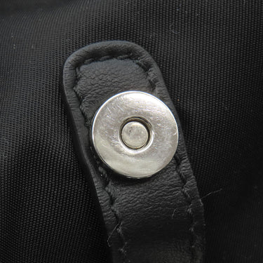 プラダ PRADA Re-Nylon バックパック 1BZ677 ブラック ナイロン リュック・デイパック シルバー金具 黒 TESSUTO VITELO 三角ロゴプレート