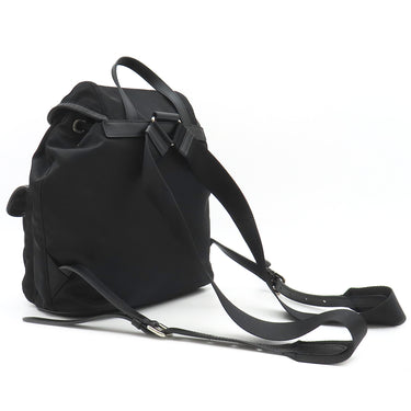 プラダ PRADA Re-Nylon バックパック 1BZ677 ブラック ナイロン リュック・デイパック シルバー金具 黒 TESSUTO VITELO 三角ロゴプレート