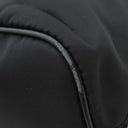 プラダ PRADA Re-Nylon バックパック 1BZ677 ブラック ナイロン リュック・デイパック シルバー金具 黒 TESSUTO VITELO 三角ロゴプレート