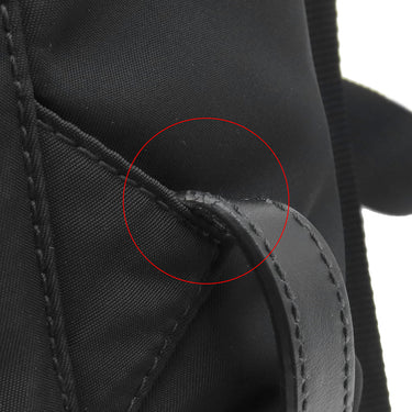 プラダ PRADA Re-Nylon バックパック 1BZ677 ブラック ナイロン リュック・デイパック シルバー金具 黒 TESSUTO VITELO 三角ロゴプレート