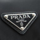 プラダ PRADA Re-Nylon バックパック 1BZ677 ブラック ナイロン リュック・デイパック シルバー金具 黒 TESSUTO VITELO 三角ロゴプレート