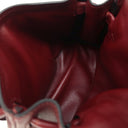 エルメス HERMES ケリードール ルージュアッシュ×ブラウン ヴォーガリバー ハンドバッグ シルバー金具 赤