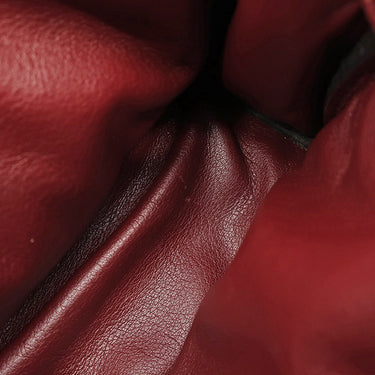 エルメス HERMES ケリードール ルージュアッシュ×ブラウン ヴォーガリバー ハンドバッグ シルバー金具 赤