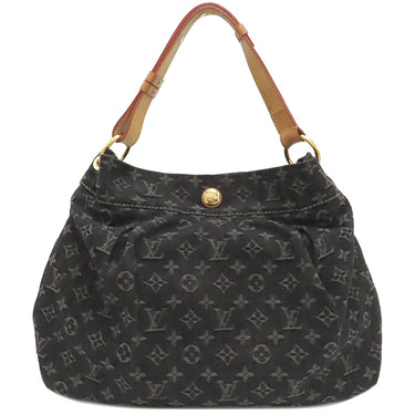 ルイヴィトン LOUIS VUITTON デイリー PM M40494 ブラック モノグラムデニム ショルダーバッグ ゴールド金具 黒