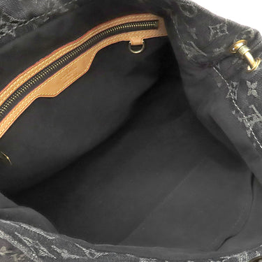 ルイヴィトン LOUIS VUITTON デイリー PM M40494 ブラック モノグラムデニム ショルダーバッグ ゴールド金具 黒