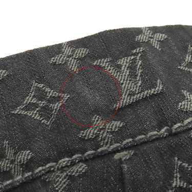 ルイヴィトン LOUIS VUITTON デイリー PM M40494 ブラック モノグラムデニム ショルダーバッグ ゴールド金具 黒
