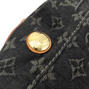 ルイヴィトン LOUIS VUITTON デイリー PM M40494 ブラック モノグラムデニム ショルダーバッグ ゴールド金具 黒