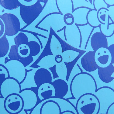 ルイヴィトン LOUIS VUITTON ポシェット コスミック M93167 ブルー PVC アクセサリーポーチ ゴールド金具 村上隆 ポーチ ハンドバッグ